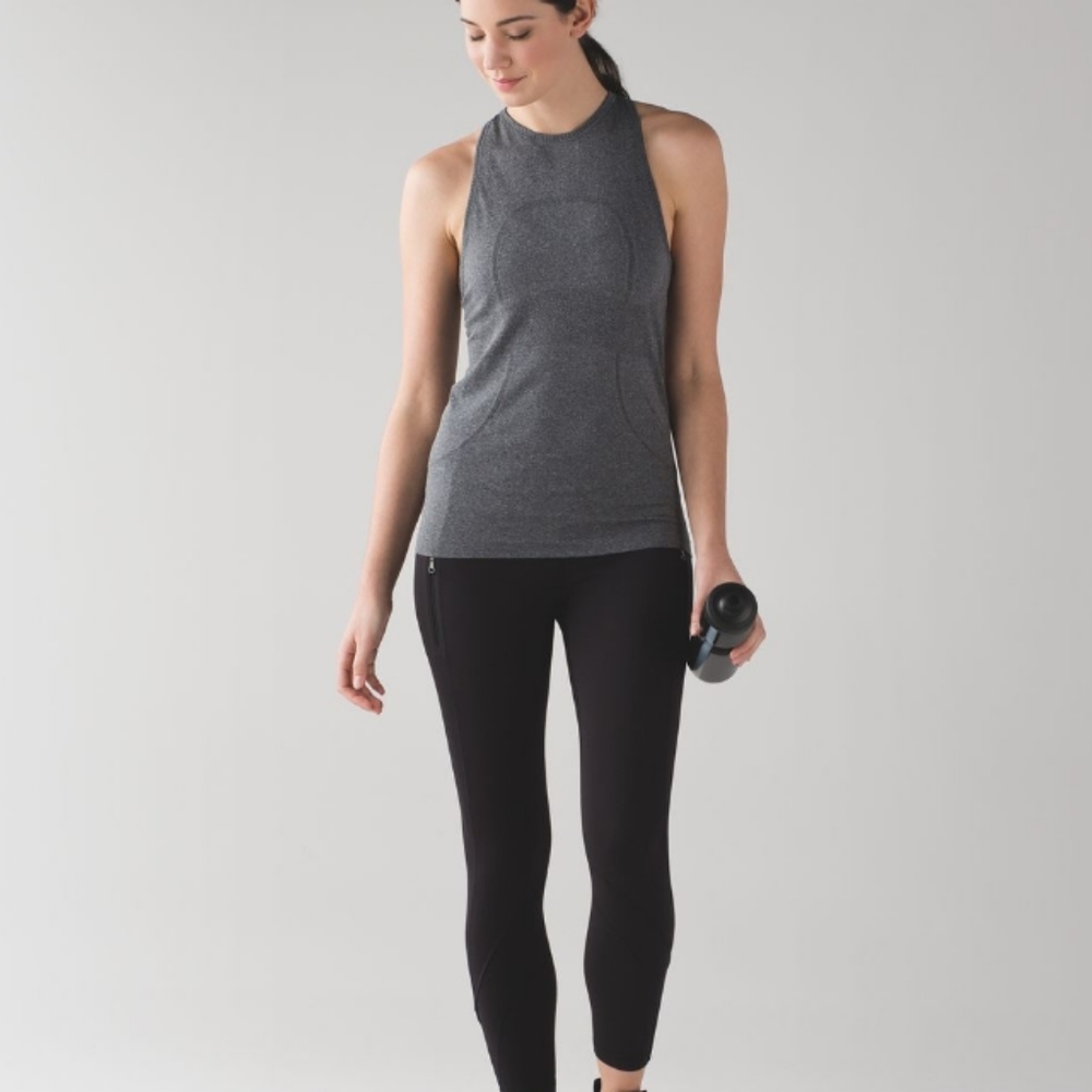 Lululemon •RUN• Swiftly Tech Tank in Heathered Black